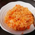 みーちゃん☆しーくん's cooksnap of when they made 簡単 親子ランチ☆トマトチーズリゾット風.