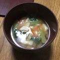 ☆こまっと☆'s cooksnap of when they made 卵を入れたお味噌汁.