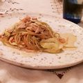 ＮＦＲの南仏キッチン's cooksnap of when they made 味噌風味♪鮭とキャベツのクリームパスタ☆.