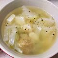 ちょちょこ✫'s cooksnap of when they made 塩麹さんで中華風鶏だんごスープ.