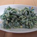 さお９９'s cooksnap of when they made レンチンでほうれん草の揚げ玉和え.