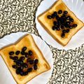 ふたごゆき's cooksnap of when they made ピーナツバター黒豆トースト.
