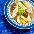 ふたごゆき's cooksnap of when they made 具沢山◎しいたけと餃子のねぎ生姜スープ.