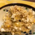 ♪でこ♪'s cooksnap of when they made 里芋の梅ポテサラ.