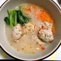 kaimania's cooksnap of when they made ＊簡単！やわらか鶏団子と春雨のスープ＊.