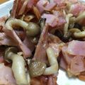 花どんこ's cooksnap of when they made 簡単☆おつまみ☆ベーコンの粉チ炒め.