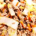 ぶっちー☆☆'s cooksnap of when they made 中華風野菜炒め♪簡単白菜豚肉ひき肉.