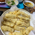 Minnie･∀･★'s cooksnap of when they made ピーマンとエリンギの天ぷら.