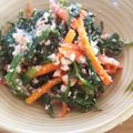 えりこ82☆'s cooksnap of when they made 春菊とにんじんの白和え.