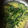 神嫁⭐️'s cooksnap of when they made ほうれん草の卵とじ.