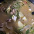 u_usim's cooksnap of when they made 鍋にこびりついたカレーを利用した豚汁.