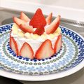 ♡♡（＾Ｏ＾）♡♡'s cooksnap of when they made 1歳バースデーケーキ ほんのりピンク.