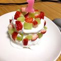 ひとみん1234's cooksnap of when they made 1歳バースデーケーキ＊離乳食.