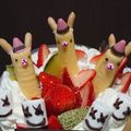 ばななmama's cooksnap of when they made クリスマス☆ラマさんサンタのカップケーキ.