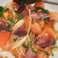 毎日のクック's cooksnap of when they made 冷え冷えで！トマトとミョウガのぽん酢和え.