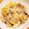 ハニビ's cooksnap of when they made 白菜の中華風炒め♪簡単ひき肉春雨.