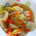 いちごはちみつレモン's cooksnap of when they made 簡単手間なし☆白菜と豚バラ肉のおかか炒め.