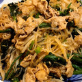 かつぞう☆'s cooksnap of when they made 豚もやしほうれん草の春雨炒め。ダイエット.