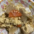 クック甘党。's cooksnap of when they made 親子丼風の厚揚げ丼♡.