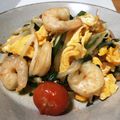 ちっち123's cooksnap of when they made 海老のにら玉もやし炒め.