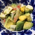 Faiza's cooksnap of when they made アボカド✿かにカマ✿卵のポン酢和え.