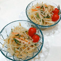 ゆにこーん☆'s cooksnap of when they made 青じそともやしのあえもの（もやしサラダ).