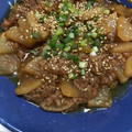みー３２'s cooksnap of when they made 大根の消費に♡甘辛そぼろ大根のとろみ煮.