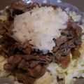 withスマーフ's cooksnap of when they made キャベツと牛こまのおろしポン酢のせ.
