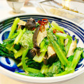 ManuYs's cooksnap of when they made 【作り置き】定番！小松菜と油揚げの炒め煮.