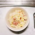 ぷっくりんご's cooksnap of when they made レンジで！簡単チャーハン.