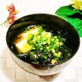 ももちゃんのれしぴ's cooksnap of when they made ＊豆腐とわかめの味噌汁＊.