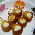 レオン亭's cooksnap of when they made うずらとウインナーのちくわ巻き揚げ.