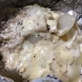 クックJVNQNE☆'s cooksnap of when they made 鱈とスクランブルエッグのホイル焼き.