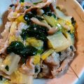 kanaharu☆'s cooksnap of when they made 白菜と豚肉の和風あんかけ丼.