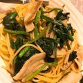 あや✩✩'s cooksnap of when they made 豚バラ＆ほうれん草のパスタ.