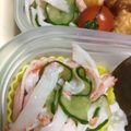 キロリン's cooksnap of when they made きゅうりとカニカマの酢の物.