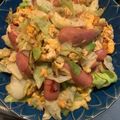 クックSHCHTZ☆'s cooksnap of when they made ウインナーとキャベツの卵炒め.