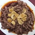 たいぴーち's cooksnap of when they made ひとくちステーキニンニクソースわさび添え.