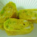 花いちもん's cooksnap of when they made しゃきしゃき大根の葉卵焼き.