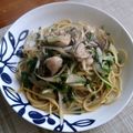 donuts★'s cooksnap of when they made 牡蠣とほうれん草のバター醤油パスタ.