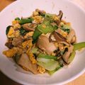 めぐみちゃん９８'s cooksnap of when they made 青梗菜&卵♡きのこ入りヘルシー炒め♡.