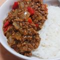 yukoko☆'s cooksnap of when they made パプリカのキーマカレー.