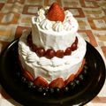 まほろママ's cooksnap of when they made ロールスポンジで二段ケーキ☆　.
