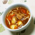ネコかえる's cooksnap of when they made 残りカレーでカレーうどん.
