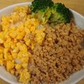 しましまたまころ's cooksnap of when they made 鶏胸肉de♡混ぜるだけ最強の鶏そぼろ丼！.