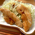 haisuli's cooksnap of when they made ささ身のはちみつ生姜焼き♪.