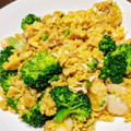 nanaねぇ。's cooksnap of when they made ﾌﾞﾛｯｺﾘｰと海老のふわとろ卵炒め.
