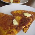kaopomme♪'s cooksnap of when they made きいろがキレイ♪にんじんホットケーキ.