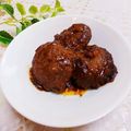 旦那は皿洗い's cooksnap of when they made 好きな人に作った煮込みハンバーグ.