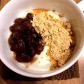 horseland's cooksnap of when they made 小豆きなこたっぷり！ヨーグルト.